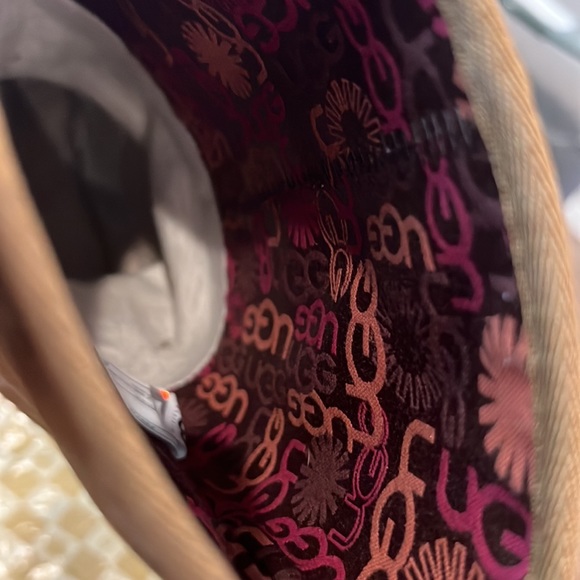 UGG Lo Pro cognac suede button boots size 8 - Picture 8 of 11